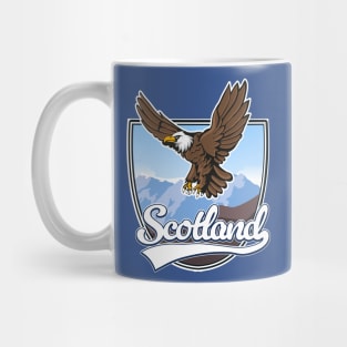 Scotland Eagle landscape vector Mug